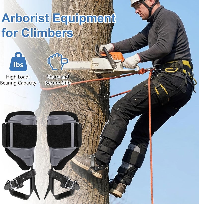 Xeoca Tree Climbing Spikes, Alloy Steel Climbing Spurs, 350lbs Load Capacity, Green, Classic Style, Ideal for Climbers, Fruit Picking & Lumberjack - Image 2